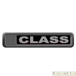 Letreiro - alternativo - <b>Ford Fiesta Hatch 1.0 8V Flex 4P - Rocam de 2010 at 2014</b> - Fiesta 2010 at 2014 - Class - resinado - preto - cada (unidade)