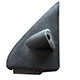 Acabamento interno retrovisor - alternativo - Ford Fiesta Hatch 1.6 8V Flex 4P - Rocam de 2013 at 2014 - Fiesta 2013 at 2014 - 2 e 4 portas - com controle - preto - lado do passageiro - cada (unidade)