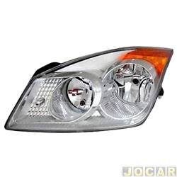 Farol principal - TYC - <b>Ford Fiesta Hatch 1.0 8V Flex 4P de 2007 at 2010</b> - Fiesta 2008 at 2010 - H7/H1 - lado do motorista - cada (unidade) - 15129