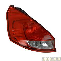 Lanterna traseira principal - importado - <b>Ford Fiesta Hatch Titanium Plus 1.6 16V PowerShift Flex 4P - New Fiesta de 2016 at 2018</b> - New Fiesta 2013 at 2018 - lado do motorista - cada (unidade) - 21003