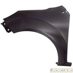 Para-lama dianteiro - importado - <b>Ford Fiesta Hatch 1.0 8V Flex 4P - Rocam de 2011 at 2014</b> - Fiesta 2011 at 2014 - para pintar - lado do motorista - cada (unidade) - 36954