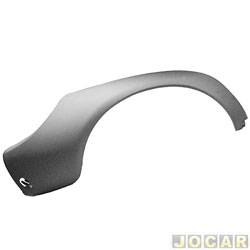 Para-choque traseiro - alternativo - <b>Ford Ka GL Image 1.0 mpi de 1999 at 2001</b> - Ka 1997 at 2001 - liso - para pintar - lado do passageiro - cada (unidade)