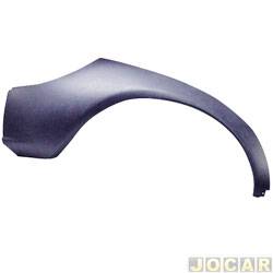Para-choque traseiro - alternativo - DTS - <b>Ford Ka GL 1.0 mpi de 1999 at 2001</b> - Ka 1997 at 2001 - azul - lado do passageiro - cada (unidade) - 2621