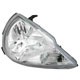 Farol principal - TYC - Ford Ka GL Class 1.0 mpi de 2004 at 2007 - Ka 2002 at 2007 - mscara cromada - cristal (branca) - lado do passageiro - cada (unidade) - 12686