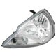 Farol principal - TYC - Ford Ka GL Class 1.0 mpi de 2004 at 2007 - Ka 2002 at 2007 - mscara cromada - cristal (branca) - lado do motorista - cada (unidade) - 12687