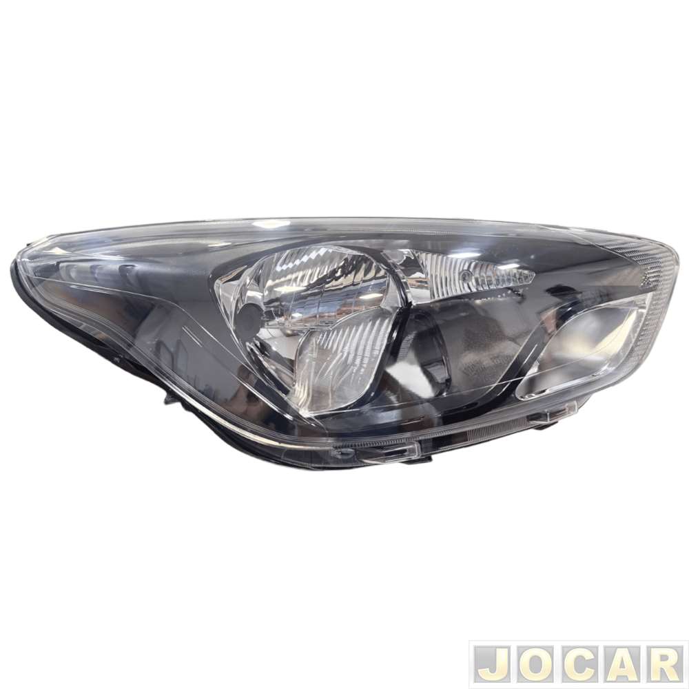 Farol principal - Depo - Ka/Ka+ 2014 até 2018 - máscara negra - manual - lado do passageiro - cada (unidade) - 24982