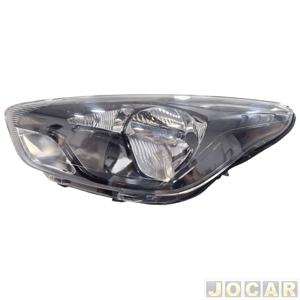 Farol principal - Depo - Ka/Ka+ 2014 até 2018 - máscara negra - manual - lado do motorista - cada (unidade) - 24983