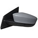 Retrovisor externo - importado - Ford Ka S 1.0 12V Flex 4P de 2014 at 2015 - Ka/Ka+ 2014 at 2016 - com controle manual - modelo sem spoiler - para pintar - lado do motorista - cada (unidade) - 25489