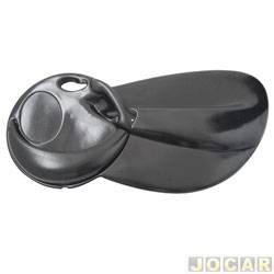 Revestimento de porta - alternativo - <b>Ford Ka One 1.0 mpi de 2002 at 2007</b> - Ka 1997 at 2007 - para vidro eltrico com puxador - preto - lado do passageiro - cada (unidade)