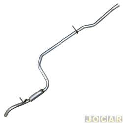 Escapamento abafador intermediario - Scapex - <b>Ford Ka SP 1.0 mpi de 2006 at 2007</b> - Ka 1.0 8V 1999 at 2007 - 1.6 8V 11/1999 at 2002 - longo - cada (unidade) - 50128