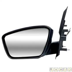 Retrovisor externo - SMR - Ford Ka S 1.0 12V Flex 4P de 2018 at 2021 - Ka 2018 at 2021 - liso eltrico com pisca - preto - lado do motorista - cada (unidade) - MA5009
