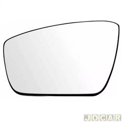 Lente do retrovisor com base - Metagal - Ka 2014 at 2021 - lado do motorista - cada (unidade) - RFAMX1