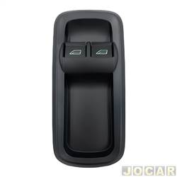 Interruptor do vidro - alternativo - <b>Ford Fiesta Hatch Titanium 1.6 16V PowerShift Flex 4P - New Fiesta de 2013 at 2019</b> - Ka 2014 at 2022 - EcoSport 2013 at 2022 - duplo - lado do motorista - cada (unidade)