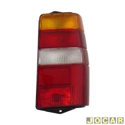 Lanterna traseira principal - Valeo (Cibi) - <b>Fiat Fiorino Pick-up Working 1.5 mpi de 1996 at 1999</b> - Fiorino 1991 at 2004 - tricolor - lado do passageiro - cada (unidade) - 044.790