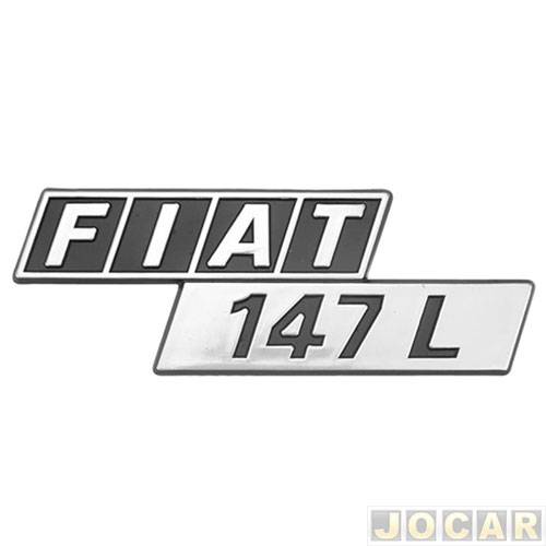 Letreiro - alternativo - 147 1976 até 1988 - Fiat 147 L - cola - cada (unidade)