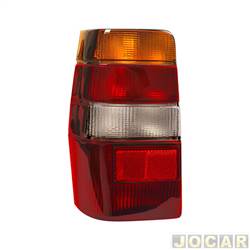 Lente da lanterna traseira - alternativo - Artmold - <b>Fiat Fiorino Pick-up Working 1.5 mpi de 1996 at 1999</b> - Fiorino 1991 at 2004 - Modelo Cibi - fum - lado do motorista - cada (unidade) - 1255