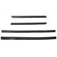 Friso lateral - Fiat Strada Cabine Simples LX 1.6 mpi 16V gasolina 2P de 1998 at 2000 - Strada 1998 at 2000 - autoadesivo - preto - jogo
