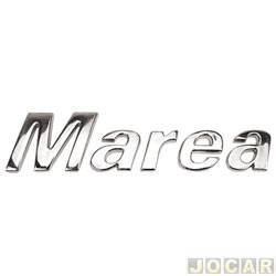 Letreiro - alternativo - <b>Fiat Marea Sedan ELX 1.8 mpi 16V de 2002 at 2005</b> - Marea 2001 at 2007 - Marea - cromado - cada (unidade)