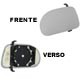Lente do retrovisor com base - alternativo - Fiat Brava ELX 1.6 mpi 16V de 1999 at 2002 - Brava 1999 at 2003 - Marea 1999 at 2007 - prata - lado do motorista - cada (unidade)