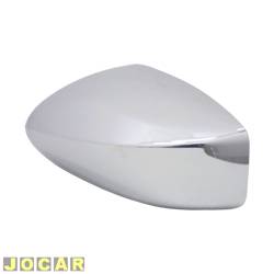 Capa do retrovisor - <b>Fiat Stilo Sporting 1.8 8V Flex de 2007 at 2007</b> - Stilo 2002 at 2007 - encaixe ficosa - cromada - lado do motorista - cada (unidade)