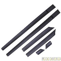 Friso lateral - <b>Fiat Tempra Ouro 16V 2.0 mpi 4P de 1993 at 1996</b> - Tempra 1992 at 1996 - 2 portas 16V - autoadesivo - preto - jogo