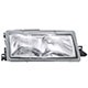 Farol principal - alternativo - Orgus - Fiat Tempra Turbo Stile 2.0 mpi 4P de 1997 at 1998 - Tempra 1996 at 1999 - com auxiliar - H1 - lado do passageiro - cada (unidade) - FF-61 LD