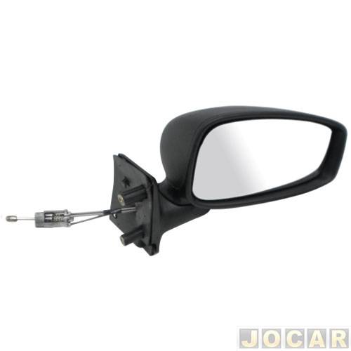 Retrovisor externo - Metagal - Idea 2005 até 2010 - exceto adventure - com controle manual - preto - lado do passageiro - cada (unidade) - RTNE92CR