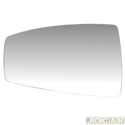 Lente do retrovisor sem base - Flabeg (Refil) - <b>Fiat Stilo Sporting 1.8 8V Dualogic Flex de 2008 at 2011</b> - Stilo 2008 at 2011 - lado do motorista - cada (unidade) - 1543