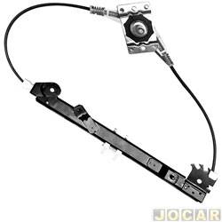 Mquina de vidro - <b>Fiat Punto Essence 1.6 16V Flex 4P de 2012 at 2017</b> - Punto 2007 at 2017 - manual - traseiro - lado do motorista - cada (unidade)