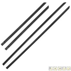 Friso lateral - <b>Fiat Bravo Essence 1.8 16V Dualogic Plus Flex 4P de 2012 at 2016</b> - Bravo 2010 at 2016 - autoadesivo - preto - jogo