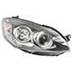 Farol principal - Fiat Idea Essence 1.6 16V Flex de 2010 at 2016 - Idea 2011 at 2016 - mascara preta - lado do passageiro - cada (unidade)