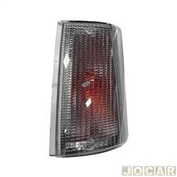 Lanterna dianteira principal - importado - <b>Iveco Daily Chassi 40.13 Chassi Curto de 2005 at 2006</b> - Iveco Daily 1997 at 2006 - em acrlico - branca - lado do motorista - cada (unidade) - 27982