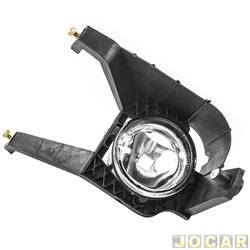 Farol de milha - importado - <b>Fiat Punto Essence 1.6 16V Dualogic Flex 4P de 2010 at 2012</b> - Punto 2007 at 2012 - redondo para moldura - lado do motorista - cada (unidade) - 402738