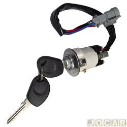 Cilindro da chave do contato - <b>Iveco Daily Chassi 35S14 de 2007 at 2008</b> - Iveco Daily 2007 at 2014 - cada (unidade)
