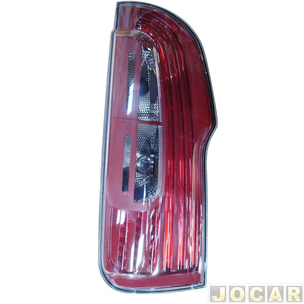 Lanterna traseira principal - Magneti Marelli - Idea 2011 até 2016 - moldura vermelha - lado do motorista - cada (unidade) - IMM0322163