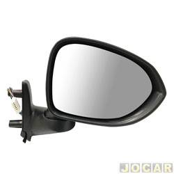 Retrovisor externo - Metagal - <b>Fiat Idea Essence 1.6 16V Flex de 2014 at 2016</b> - Idea 2014 at 2016 - controle eltrico com pisca - para pintar - lado do passageiro - cada (unidade) - RTWE92CE