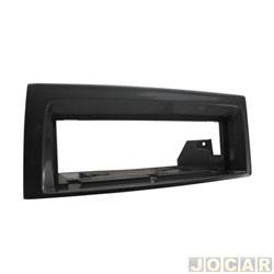 Moldura do painel do rdio - <b>Fiat Punto HLX 1.8 8V Flex 4P de 2007 at 2010</b> - Punto 2007 at 2012 - 1 din - cinza - cada (unidade)