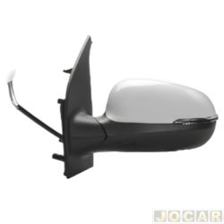Retrovisor externo - Metagal - <b>Fiat Mobi Way On 1.0 8V EVO flex 4p de 2016 at 2017</b> - Mobi 2016 em diante - eltrico - com pisca - para pintar - lado do motorista - cada (unidade) - RTYE73CE