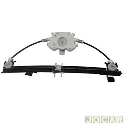 Mquina de vidro - <b>Fiat Strada Cabine Simples Freedom 1.3 8V Firefly cmbio manual flex 2P de 2020 em diante</b> - Mobi 2016 em diante - Strada 2021 em diante - eltrica para motor Mabuchi - dianteira - lado do passageiro - cada (unidade)