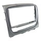 Moldura para central multimdia - Fiat Idea Essence 1.6 16V Flex de 2013 at 2016 - Idea 2013 at 2016 - 1 din com porta objetos - prata - cada (unidade)