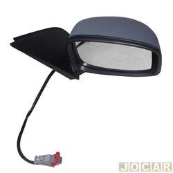 Retrovisor externo - importado - Fiat Stilo 1.8 8V Flex de 2005 até 2007 - Stilo 2002 até 2007 - elétrico - para pintar - lado do passageiro - cada (unidade) - WM149EHP-5DR