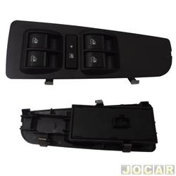 Interruptor do vidro - alternativo - <b>Fiat Punto Essence 1.6 16V Dualogic Flex 4P de 2010 at 2012</b> - Punto 2007 at 2012 - conjunto - cada (unidade)