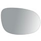 Lente do retrovisor com base - importado - Bravo 2008 at 2012 - trmico - lado do passageiro - cada (unidade) - 24052