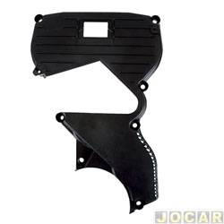 Capa da correia - 2M Plastic - <b>Fiat Linea LX 1.9 16V Dualogic Flex 4P de 2008 at 2010</b> - Dobl 1.6 16v 2002 at 2003 - Linea 1.9 16v - 2009 at 2011 - externa - cada (unidade) - 0106072
