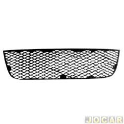 Grade inferior central do para-choque - importado - <b>Fiat Dobl Essence 1.8 16V Flex de 2011 at 2013</b> - Dobl 2009 at 2013 - preta - cada (unidade) - 18474