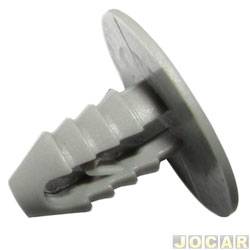Grampo do revestimento do teto - <b>Fiat Ducato Van Combinato 2.8 JTD de 2005 at 2009</b> - Ducato 1997 at 2018 - modelo pequeno - cinza - cada (unidade)