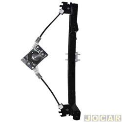 Mquina de vidro - Zinni & Guell - <b>Fiat Strada Cabine Simples Freedom 1.3 8V Firefly cmbio manual flex 2P de 2020 em diante</b> - Mobi 2016 em diante - Strada 2021 em diante - manual - dianteira - lado do passageiro - cada (unidade) - 405307