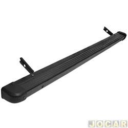 Para-choque traseiro - importado - <b>Fiat Ducato Van Multi Teto Alto 2.8 JTD de 2005 at 2009</b> - Ducato 2005 at 2017 - com suporte - preta - cada (unidade) - 27604