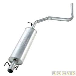 Escapamento abafador intermediario - Scapex - <b>Fiat Stilo 1.8 8V Dualogic Flex de 2008 at 2011</b> - Stilo 1.8/2.4 2002 at 2011 - cada (unidade) - 20121