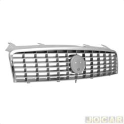 Grade dianteira - <b>Fiat Linea HLX 1.8 16V Dualogic Flex 4P de 2010 at 2011</b> - Linea 2007 at 2012 - com friso cromado - preta - cada (unidade)